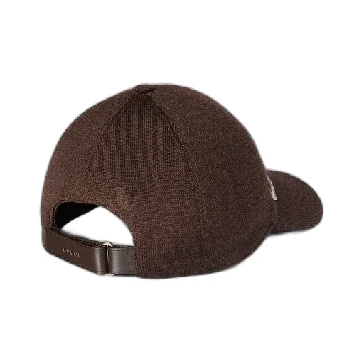Wool Baseball Hat With Double G