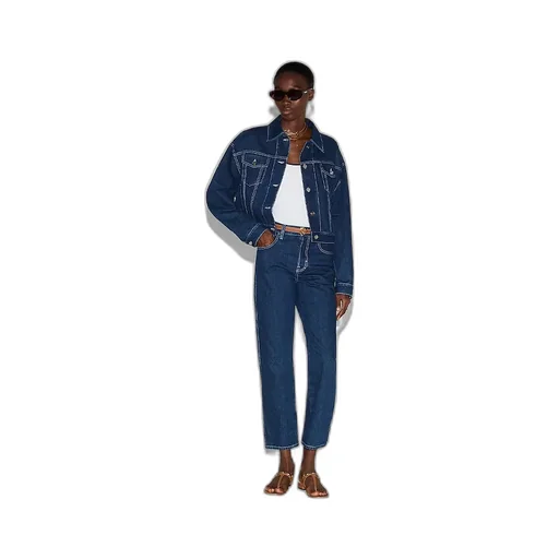 Relaxed Cropped Fit Denim Jacket