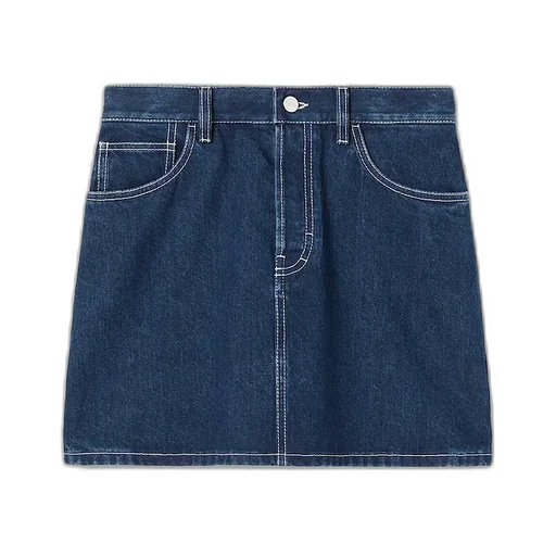 Mini Lasered Denim Skirt