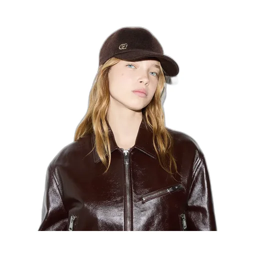 Wool Baseball Hat With Double G