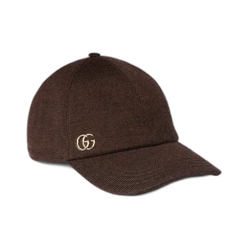 Wool Baseball Hat With Double G