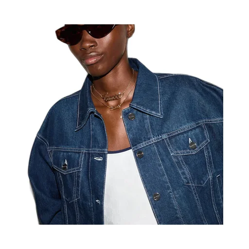 Relaxed Cropped Fit Denim Jacket
