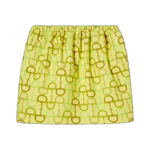 Printed Cotton Mini Skirt