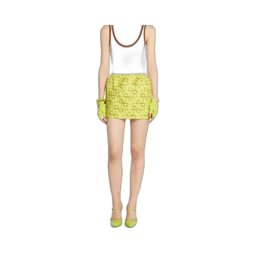 Printed Cotton Mini Skirt