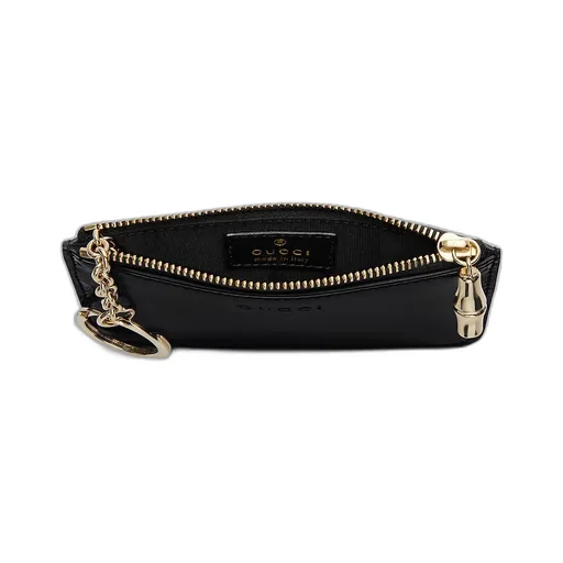 Zip Key Case With Bamboo