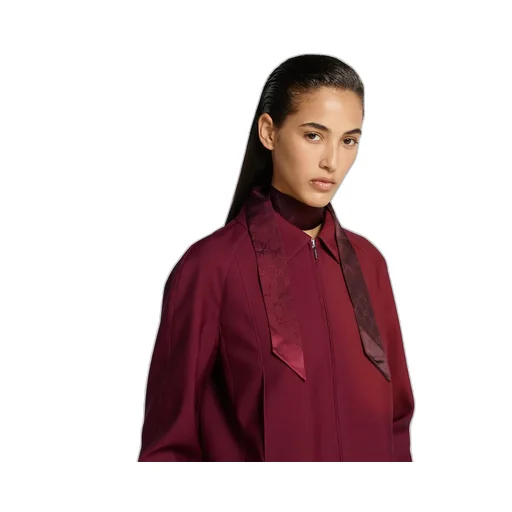 Gg Silk Jacquard Neck Bow