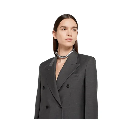 Wool Double-Breasted Jacket