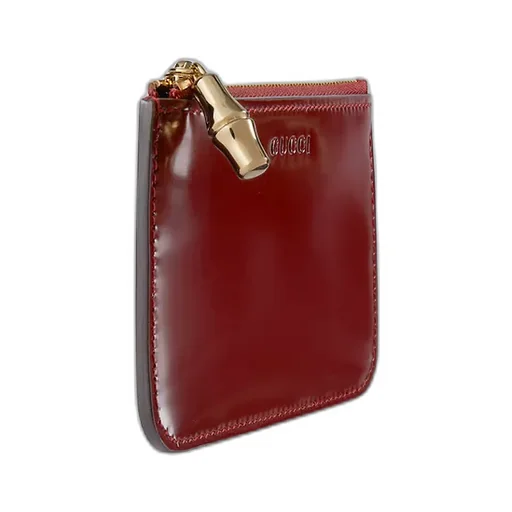 Zip Key Case With Bamboo