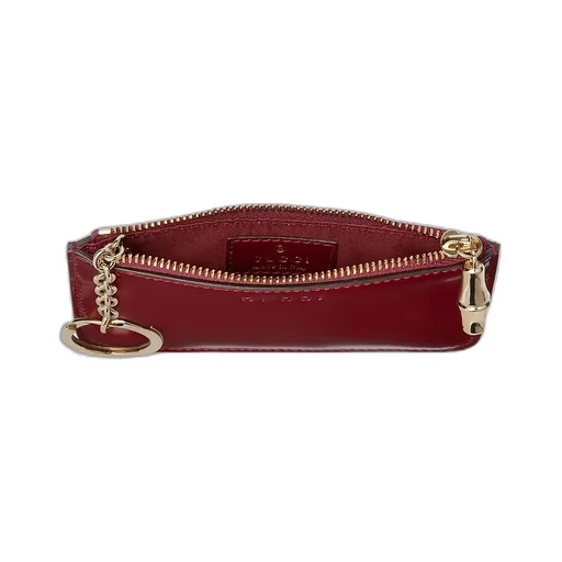 Zip Key Case With Bamboo
