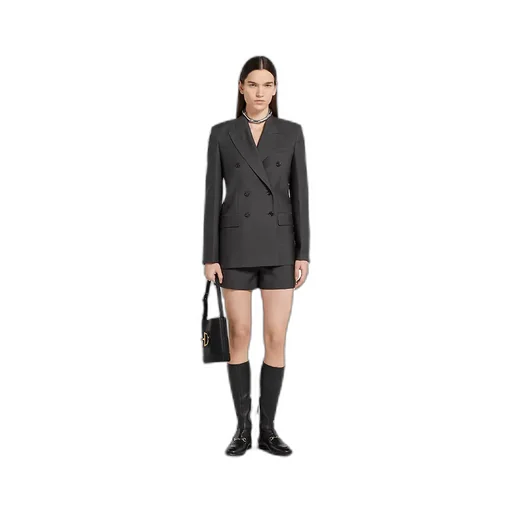 Wool Double-Breasted Jacket