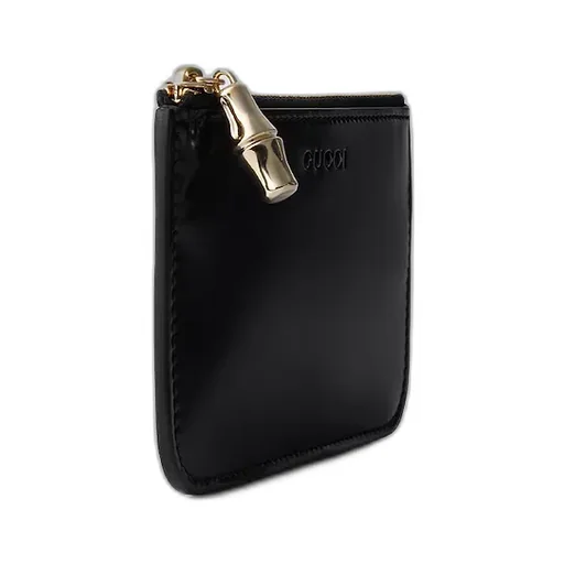 Zip Key Case With Bamboo