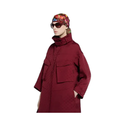 Gg Fabric Jacquard Coat