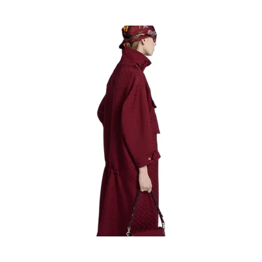 Gg Fabric Jacquard Coat