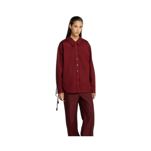 Cotton Poplin Shirt With Tie