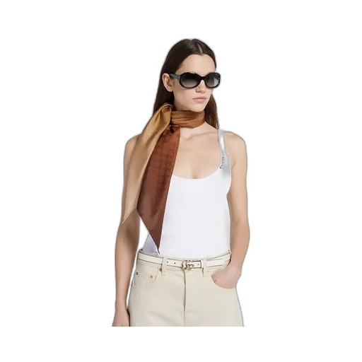 Gg Silk Jacquard Carré