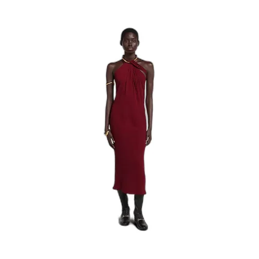 Silk CrÊPe Sablé Mid-Length Dress