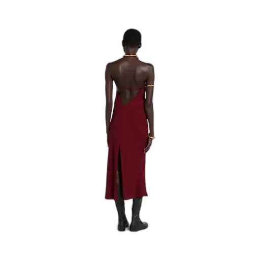 Silk CrÊPe Sablé Mid-Length Dress