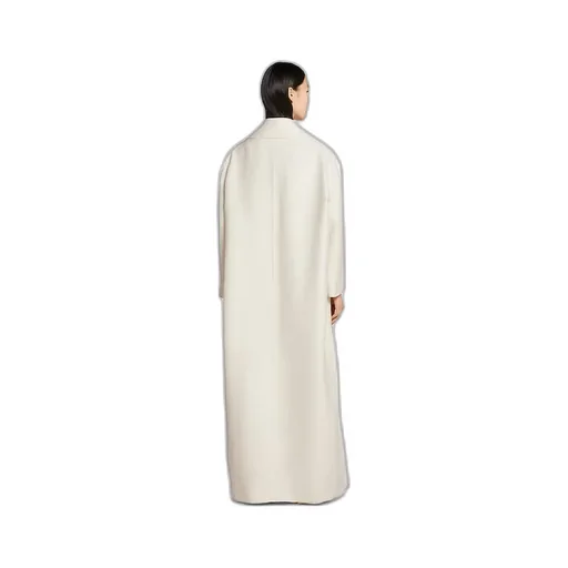 Gg Silk Wool CrÊPe Single-Breasted Coat