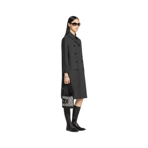 Wool Double-Breasted Coat