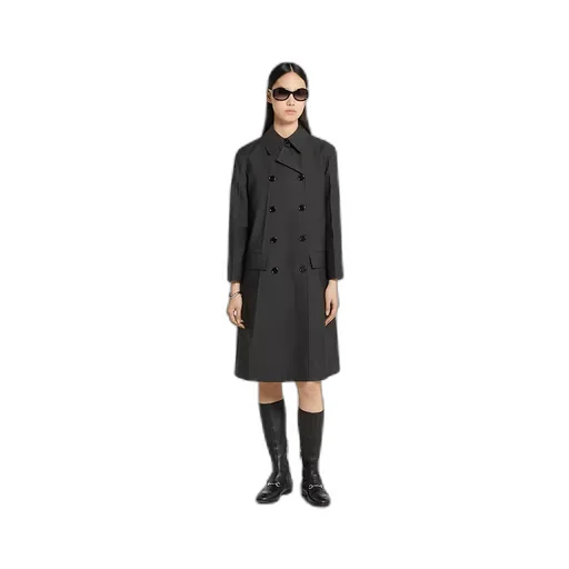 Wool Double-Breasted Coat
