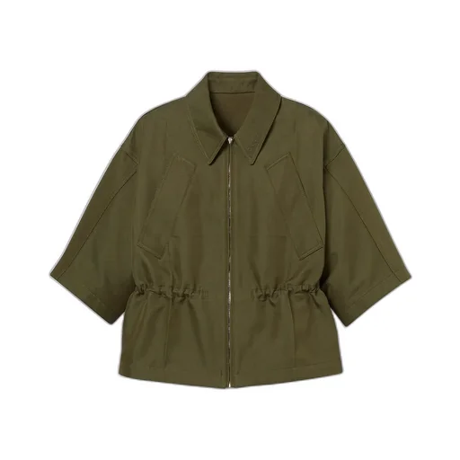 Cotton Gabardine Short Sleeve Jacket