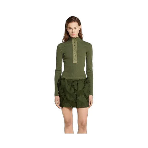 Cotton Rib Long-Sleeve T-Shirt