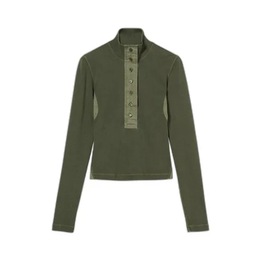 Cotton Rib Long-Sleeve T-Shirt