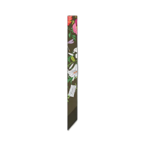Printed Silk Twill Neck Bow