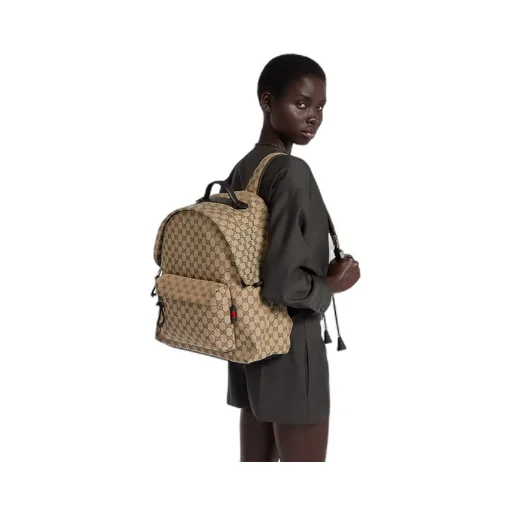 Gg Canvas Medium Backpack