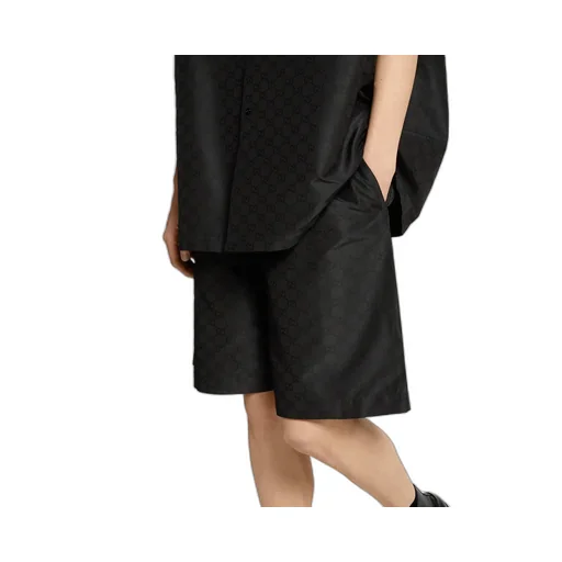 Cotton-Silk Gg Faille Short Shorts