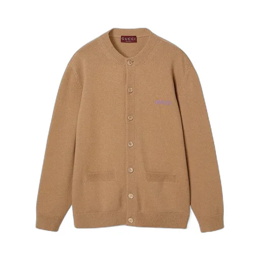 Wool Cashmere Knit Cardigan