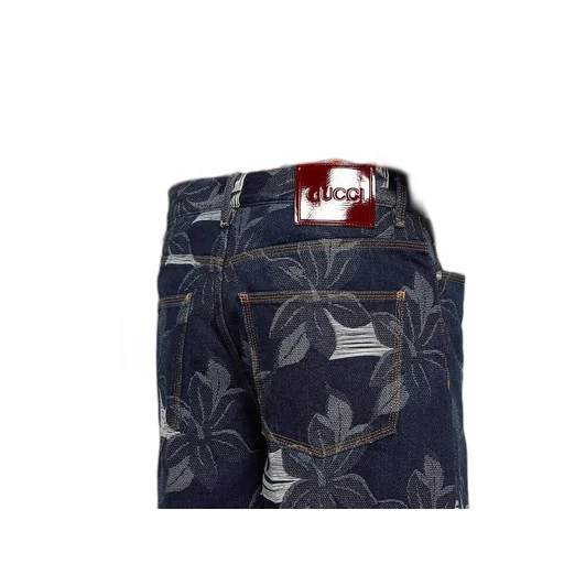 Denim Jacquard Pant