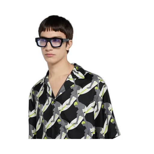 Printed Silk Bowling Shirt