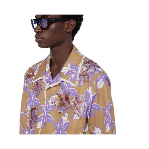 Printed Cotton Poplin Shirt