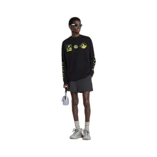Printed Cotton Jersey Sweatshirt