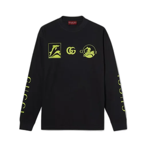 Printed Cotton Jersey Sweatshirt