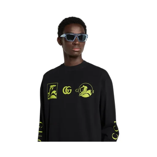 Printed Cotton Jersey Sweatshirt