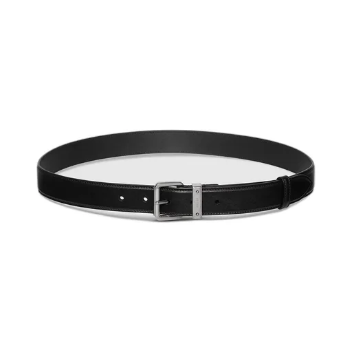 Gg Emblem Belt With Square Buckle