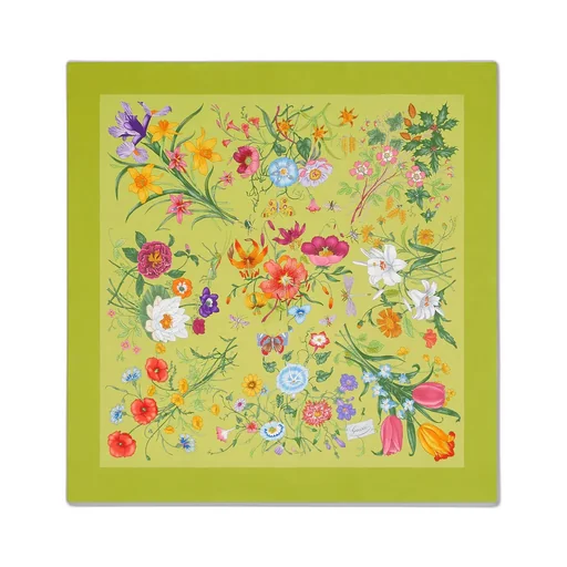 Printed Silk Twill Carré
