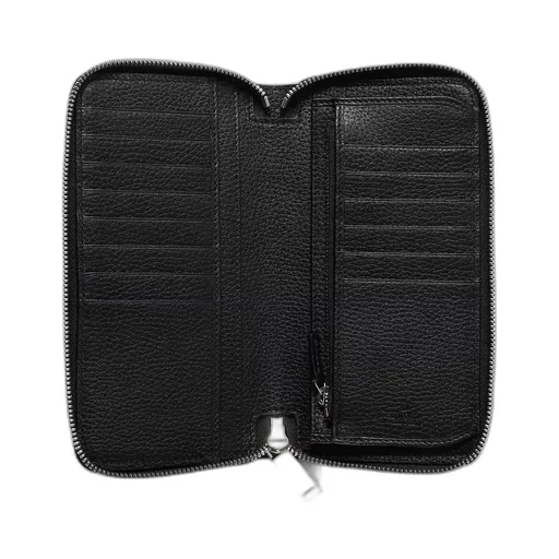 Zip Around Wallet With Gucci Script