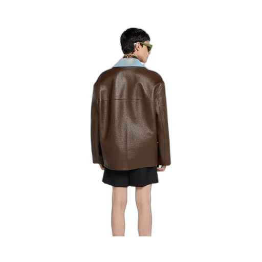 Embossed Leather Jacket