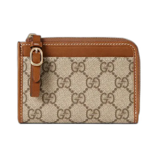 Gg Emblem Zip Card Case
