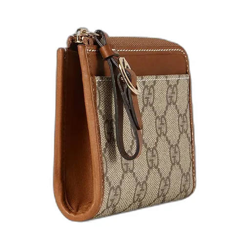Gg Emblem Zip Card Case