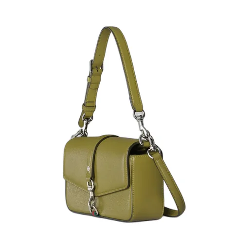 Small Crossbody Bag With Hook Closure