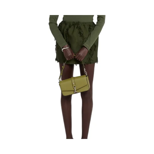 Small Crossbody Bag With Hook Closure