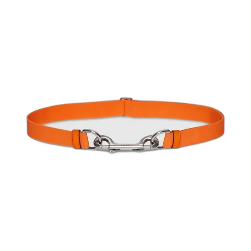 Thin Belt With Double Snap Hook Buckle