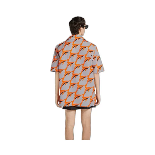 Printed Light Cotton Poplin Shirt