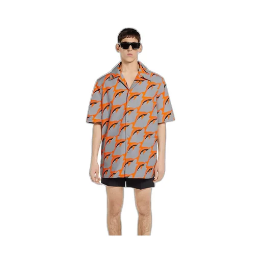 Printed Light Cotton Poplin Shirt