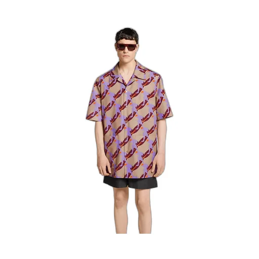 Printed Light Cotton Poplin Shirt