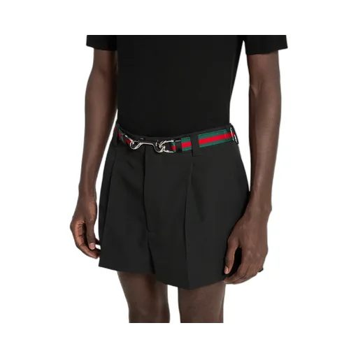 Thin Belt With Double Snap Hook Buckle